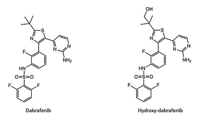 开发并验证新的LC-MS/MS要领，，，用于定量人血浆中达拉非尼及其主要代谢物羟基达拉非尼 (OHD)。。。。。。本研究中OHD(纯度>99%)通过BBIN游戏合成